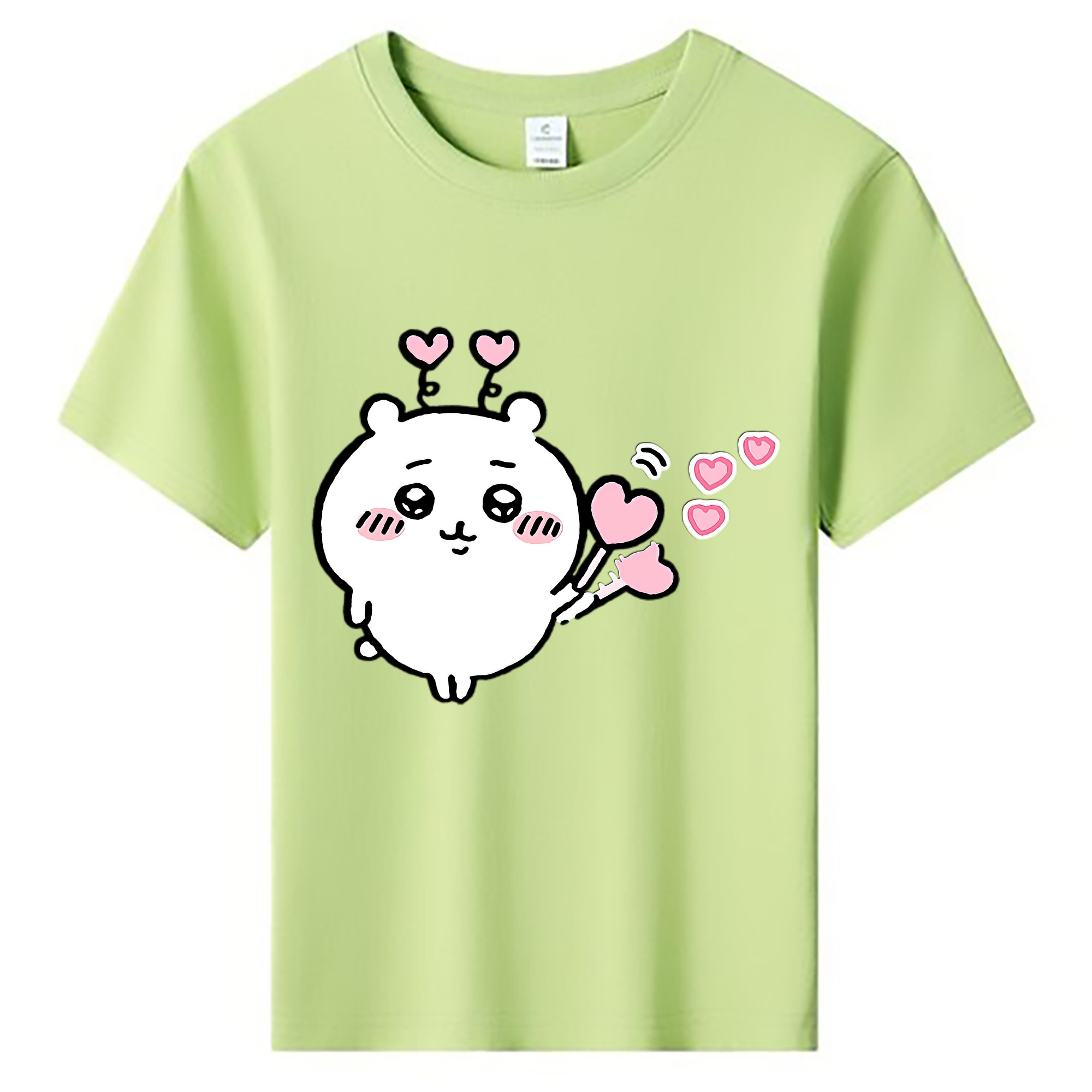 （画像用） ちいかわ ちいかわ Chii-kawa chiikawa 綿100％キッズTシャツ（フロントプリント）